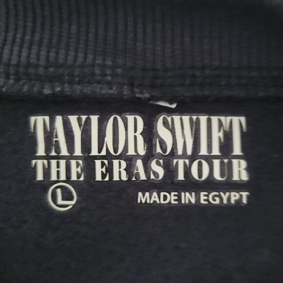 Taylor Swift The Eras Tour 2023-2024 Crewneck Sweatshirt L Navy Made In‎ Egypt - Picture 5 of 6